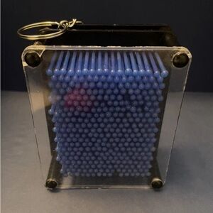 Blue Pin Art Toy Keychain​